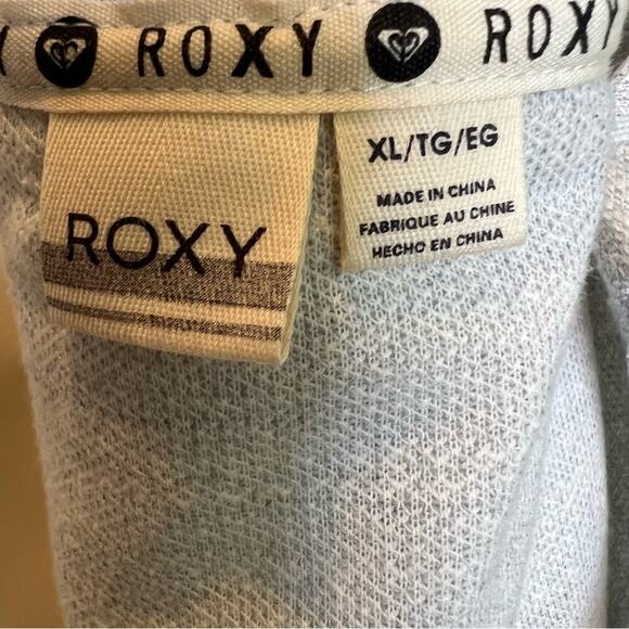 ROXY Pullover Hoodie The One Time Sweater in Light Heather Gray Size XL - Picture 7 of 8